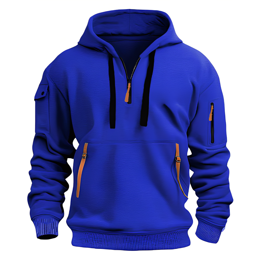R&B | Locker Hoodie mit Halbzip für Männer