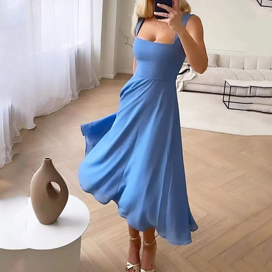R&B | Damenmode, Elegante, Ärmellose, Einfarbige Kleider