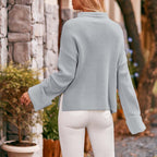 R&B | Schlichter Einfarbiger Strickpullover Für Damen