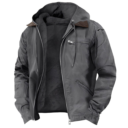 R&B | Warme Outdoor-Jacke mit Kapuze für Herren