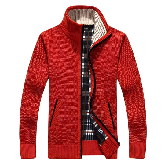 R&B | Klassischer Cardigan mit Futter für Männer