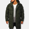 R&B | Pufferjacke Isoliertes Material Normale Passform Mittlere Oberschenkellänge mit Kapuze