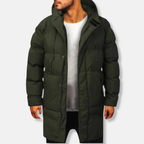 R&B | Pufferjacke Isoliertes Material Normale Passform Mittlere Oberschenkellänge mit Kapuze