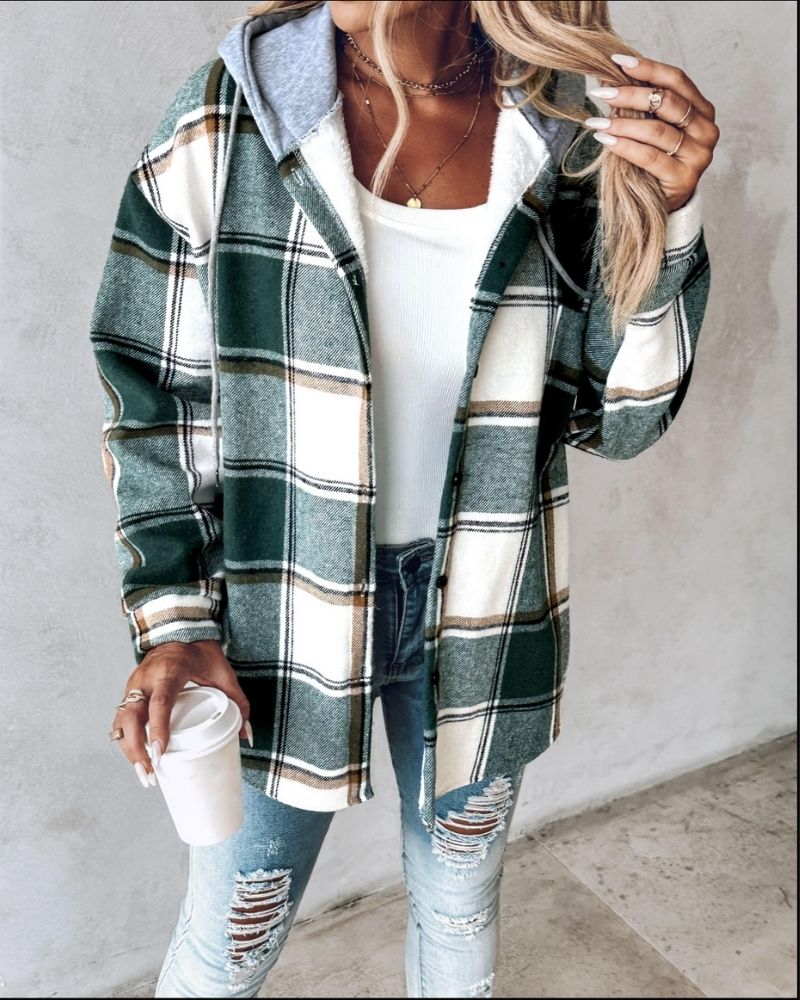 R&B | Weiche Flanell Bedruckte Jacke