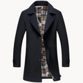 R&B | nachhaltiger winddichter Herren-Trenchcoat mit Design