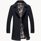 R&B | nachhaltiger winddichter Herren-Trenchcoat mit Design
