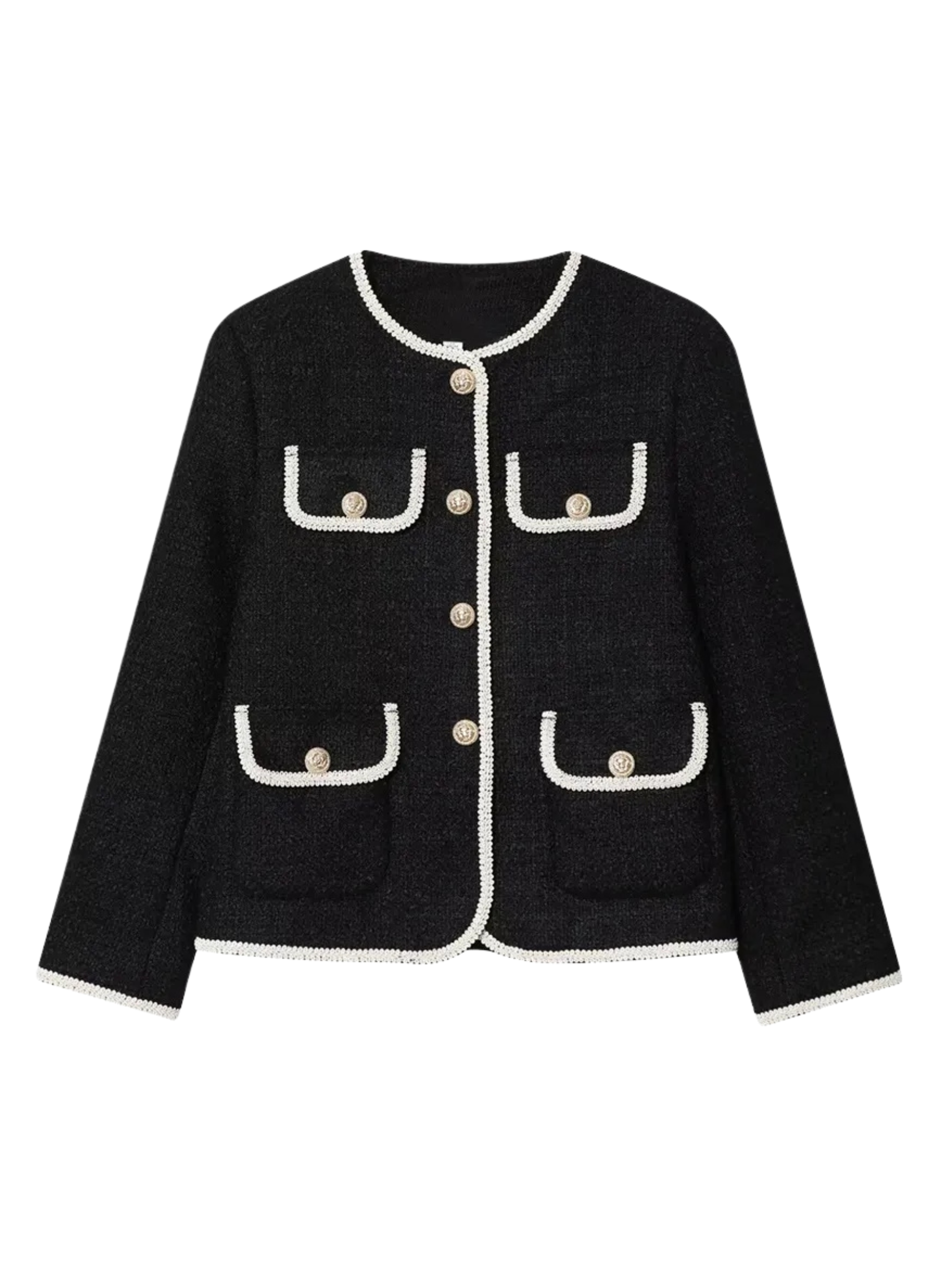 R&B | Kurze Jacke für Damen mit dekorativen Knöpfen Alida