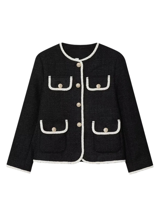 R&B | Kurze Jacke für Damen mit dekorativen Knöpfen Alida