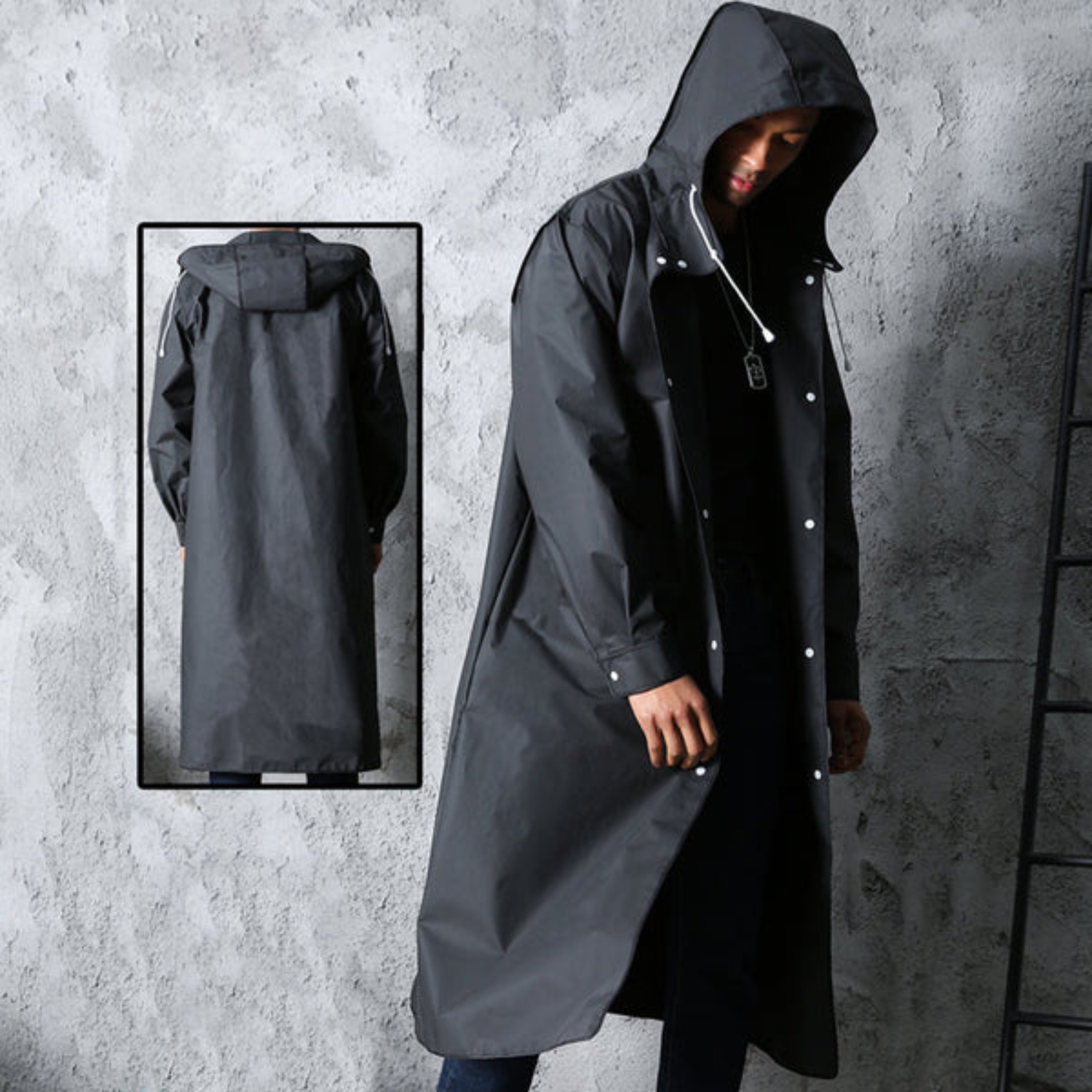 R&B Wasserdichter Outdoor-Regenmantel für Herren