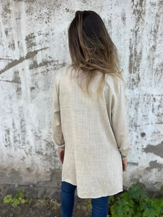 R&B | Blazer mit Stickerei und Ausschnitten Klassischer Schnitt Raffiniert und Einzigartig
