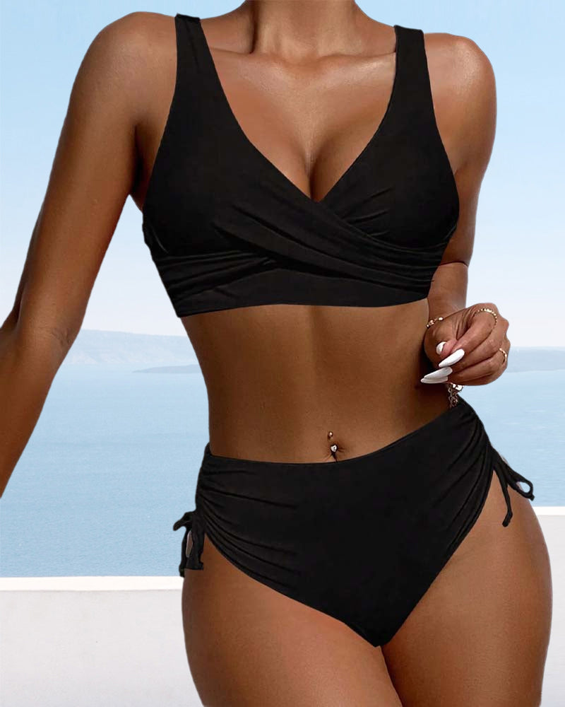 R&B |  bikini-badeanzug mit kordelzug und schnürung hinten