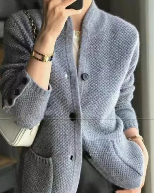R&B | Damen Woll Dicke Sweaterjacke
