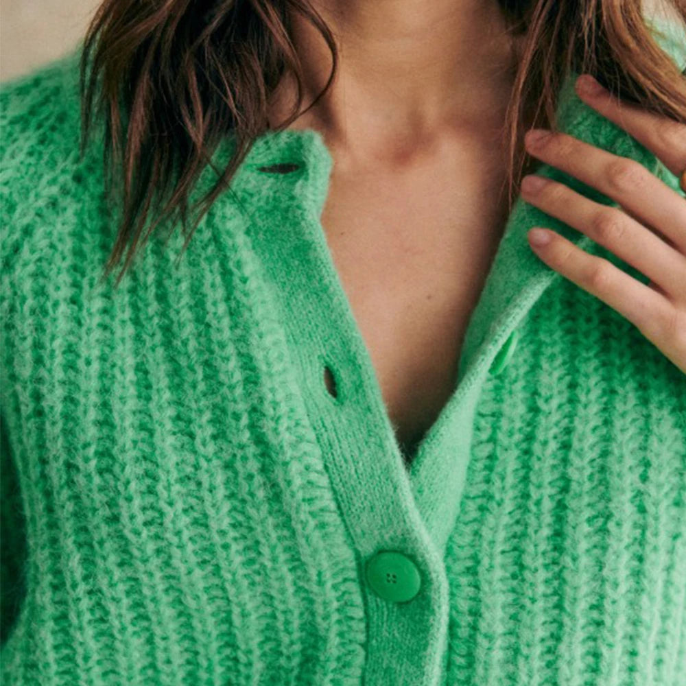 R&B | Chunky Strickcardigan Weich und Warm Perfekt für Den Alltag