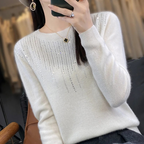 R&B | Sweatshirt - Weicher Strickpullover mit funkelnden Details