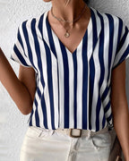R&B | Sommerbluse In Einem Gestreiften Look