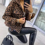 R&B | Leopardenmuster Denim Mantel