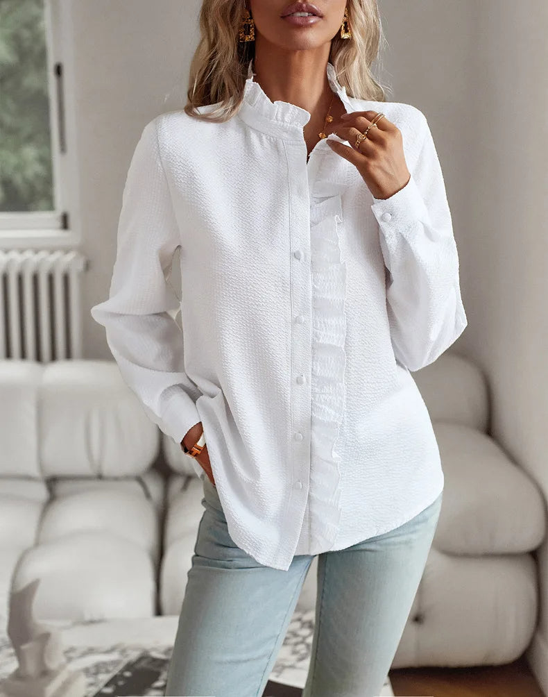 R&B | Bluse mit Rüschendetails Leicht und Stilvoll Femininer Touch