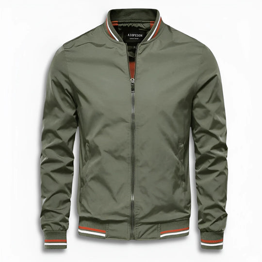 Herren Lässige Übergangsjacke mit Wasserabweisender Oberfläche & Stehkragen | R&B