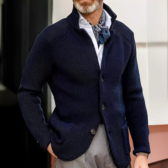 R&B | Stylischer Cardigan mit Stehkragen für Männer