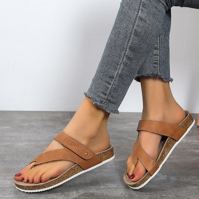 R&B | Orthopädische Sandalen mit Offener Zehenpartie und Korksohle