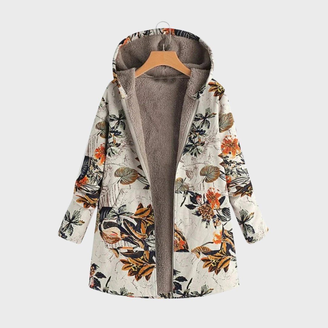 R&B | Stylische Blumen Fleecejacke