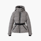 R&B | Steppjacke mit Gürtel und Kapuze - Elegante, Wasserabweisende Winterjacke für Alltag und Outdoor