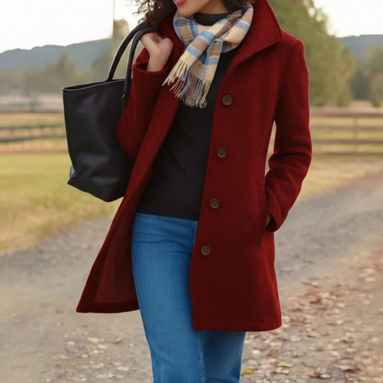 R&B | Klassische Mittelange Knopfjacke