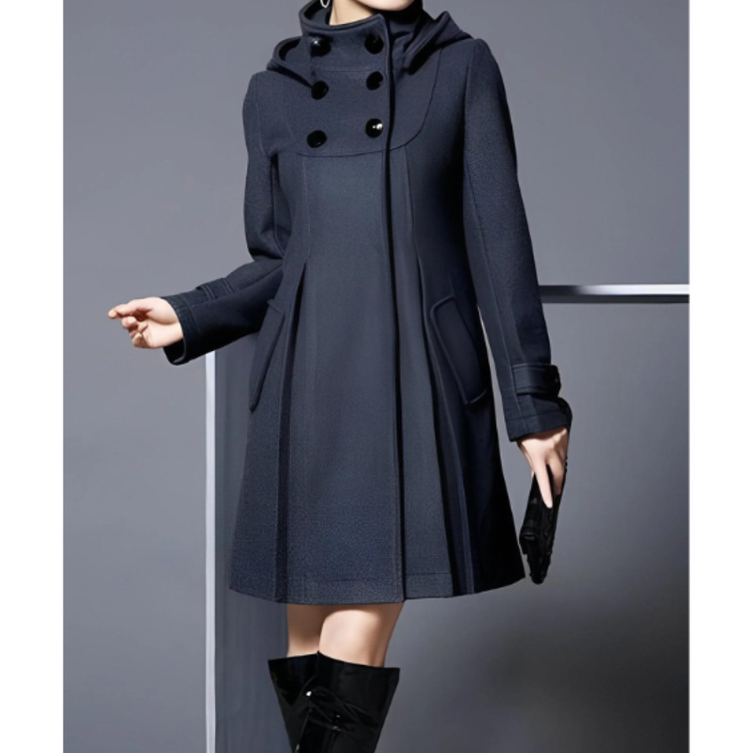 R&B | Eleganter Winterkapuzenmantel für Damen