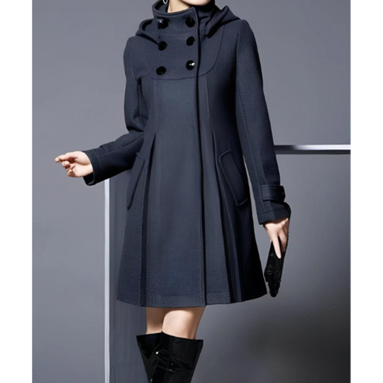 R&B | Eleganter Winterkapuzenmantel für Damen