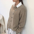 Wickel-Cardigan mit Knopfdetail