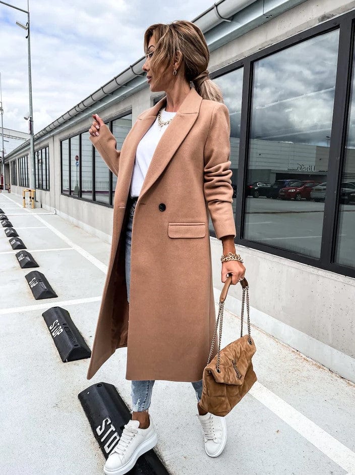 R&B | Langes Daunenjacke Eleganter Zeitloser Stil Ideal Für Den Winter