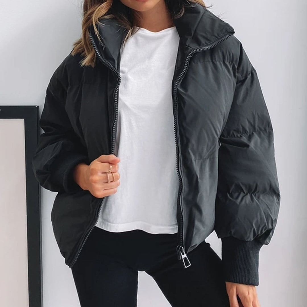 R&B | Kurze Pufferjacke mit Reißverschluss - Reißverschluss