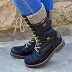 R&B | Bis Kniehohe Kampfstiefel für Damen