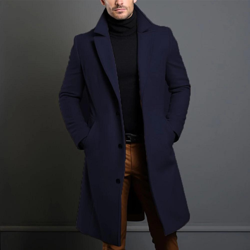 R&B - Länger, lässiger Trenchcoat für Herren