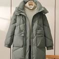 R&B | Stylische Graue Leichte Pufferjacke mit Umlegekragen für Frauen