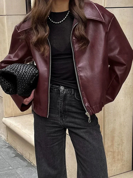 R&B | Vintage Rote Jacke für Frauen