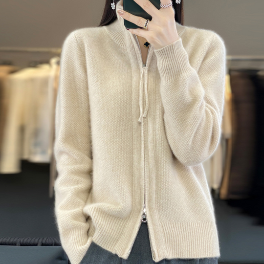 R&B | Strickjacke mit elegantem Design und Reißverschluss
