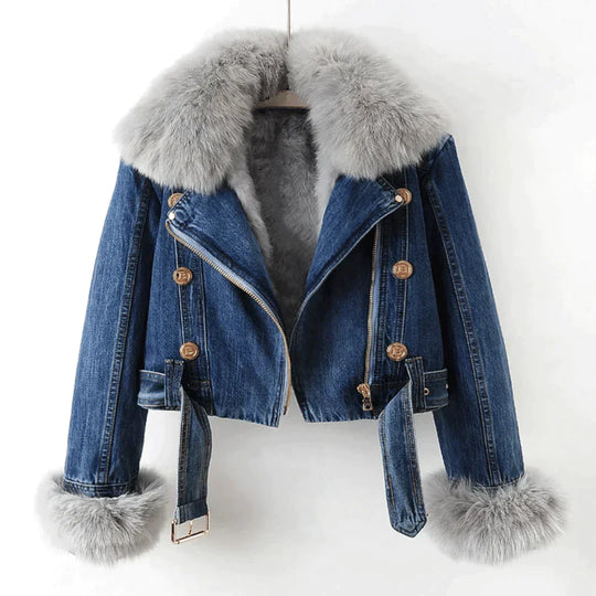 R&B | Jeansjacke und Lederjacke Eleganz