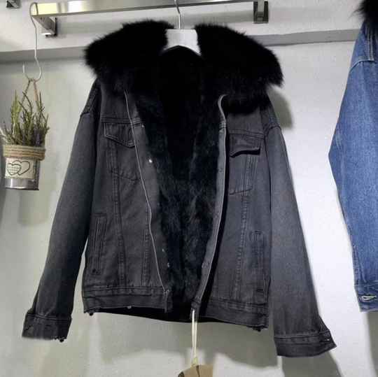 R&B | Jeansjacke, Jacke Aus Schaumigem Baumwollstoff