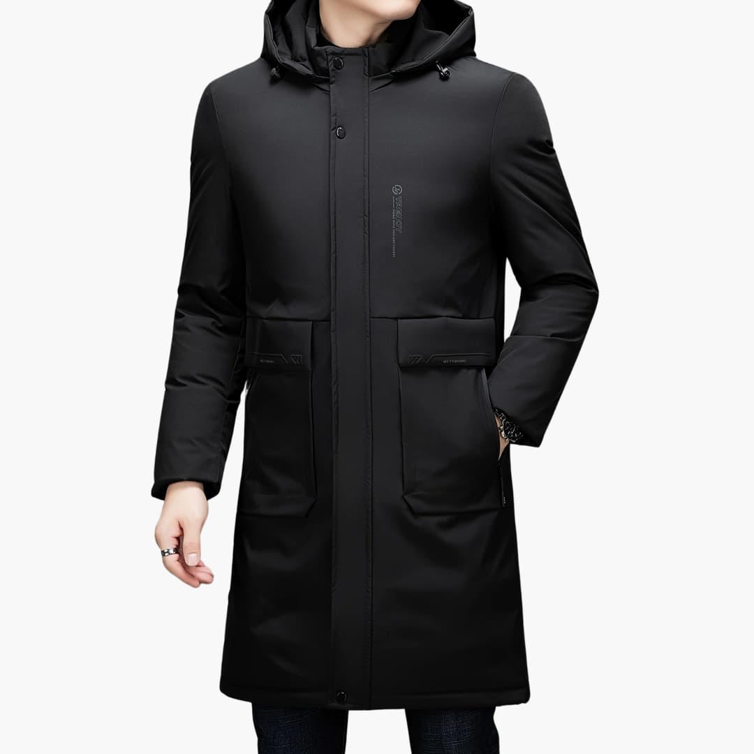 R&B | Stilvolle Winterjacke mit Kapuze für Männer