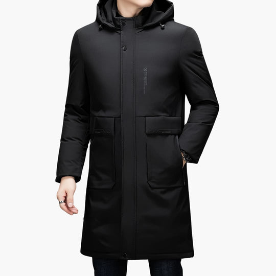 R&B | Stilvolle Winterjacke mit Kapuze für Männer