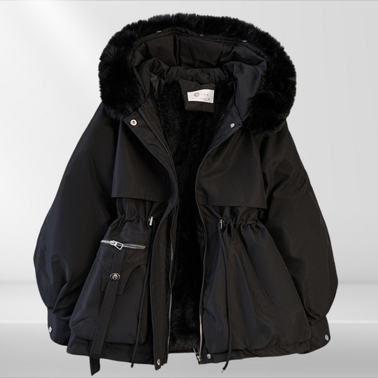 R&B | Damen-Daunenjacke mit abnehmbaren Kragen