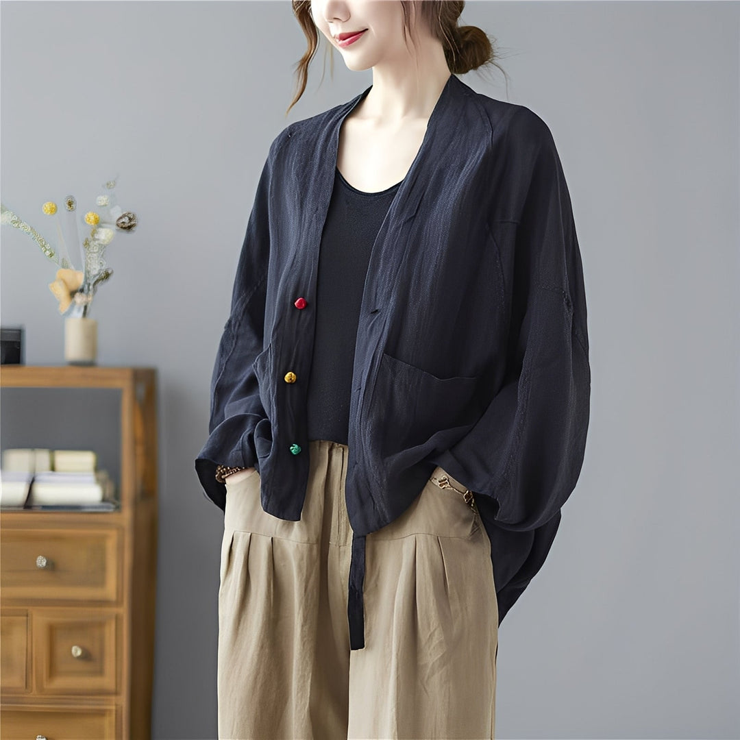 R&B | Locker kurzer Cardigan mit Taschen