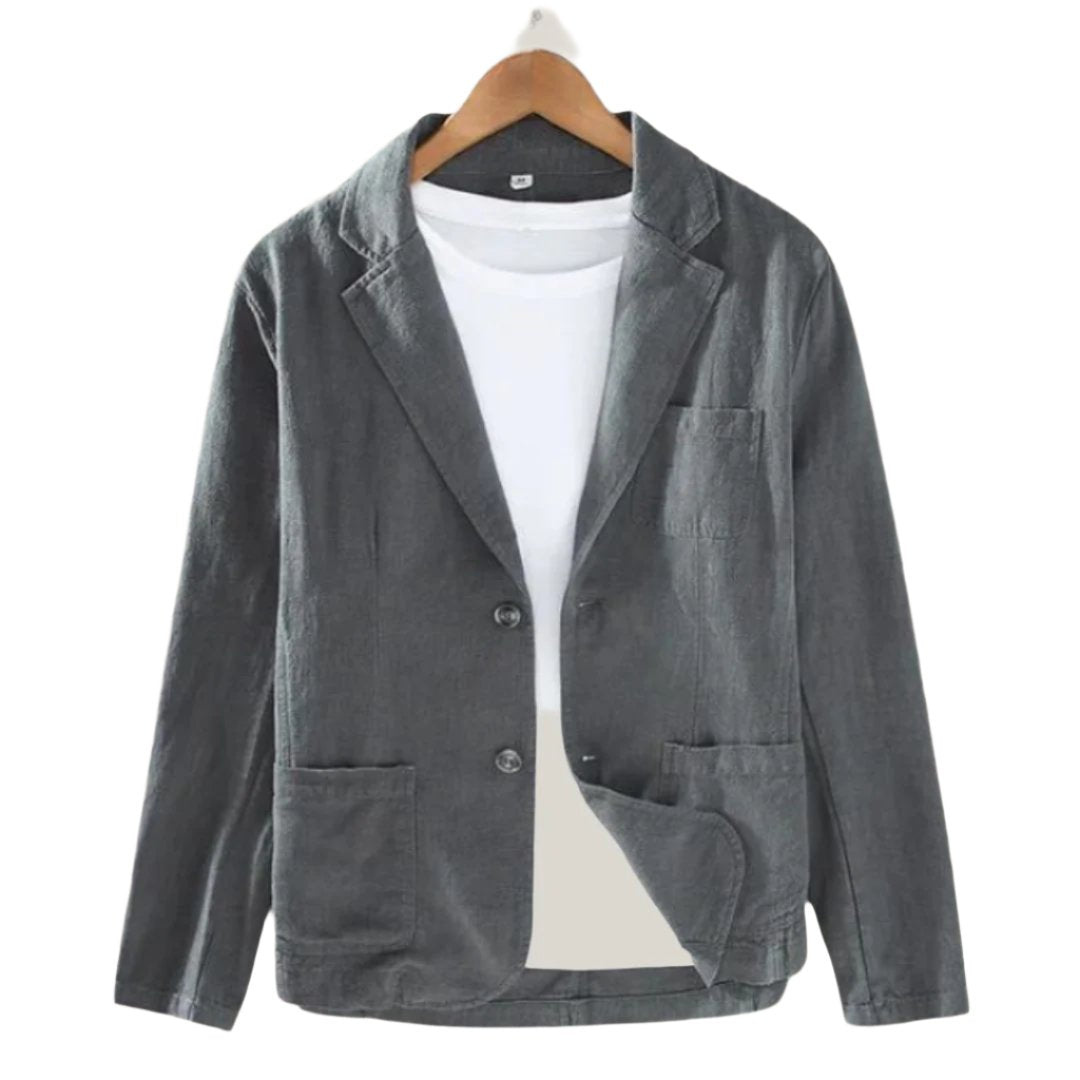 R&B | Herren Eleganter Italienischer Leinenblazer Charmante Jacke für Männer