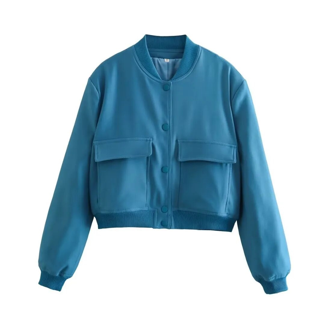 R&B | Kurze Jacke mit Rundhalsausschnitt für Frauen
