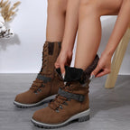R&B | Warme Baumwolle Hohe Schneestiefel