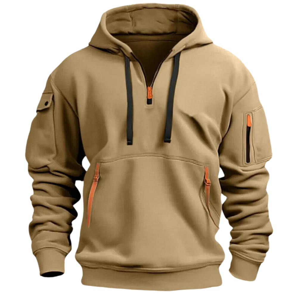 R&B | Kapuzenshirt mit Reißverschlüssen Weich und Praktisch Perfekt für Outdoor-aktivitäten