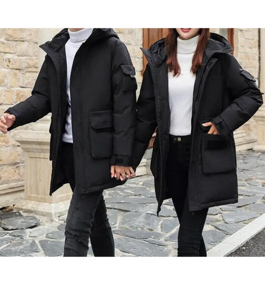 R&B | delige winterparka set - isolierte Jacke mit Kapuze für Damen