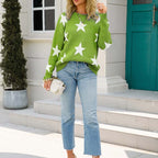 R&B | Sternstrickpullover Mit Verspieltem Muster
