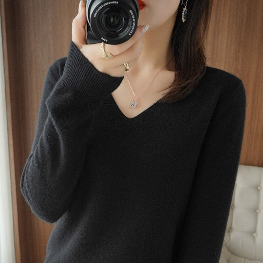 R&B | V-Ausschnitt Pullover